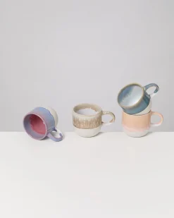Coimbra Tasse groß Pastel Flow mix 4er-Set
