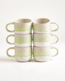 Coimbra Tasse klein pastellgrün 6er-Set