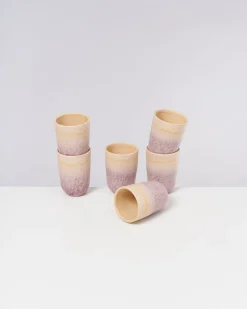 Copa Alto Becher groß apricot flieder 6er-Set