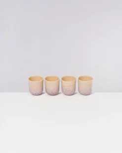 Copa Alto Becher klein apricot flieder 4er-Set