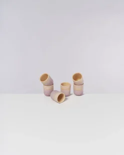 Copa Alto Espressobecher apricot flieder 6er-Set