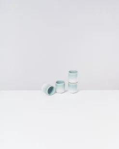 Copa Alto Espressobecher mint weiß 4er-Set