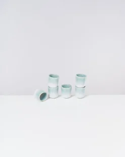 Copa Alto Espressobecher mint weiß 6er-Set