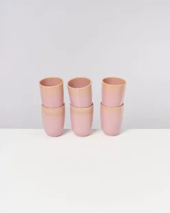 Copa Alto - Set of 6 Cups big yellow rose