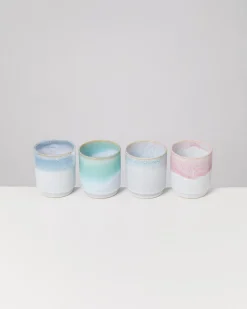 Cordoama Becher groß Soft Ombré mix 4er-Set