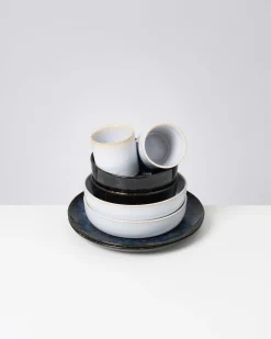 Cordoama Geschirr-Set Mediterranean Vibes dunkelblau weiß 8-teilig