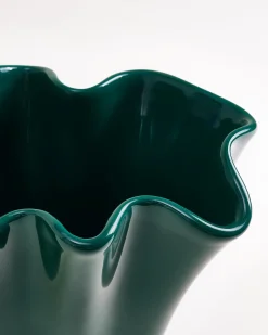 Duna vase M dark green