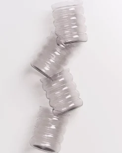 Joia Glas groß bubble grau