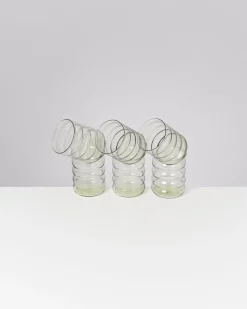 Joia Glas groß bubble smaragd 6er-Set
