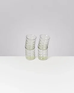 Joia Glas groß bubble smaragd 4er-Set