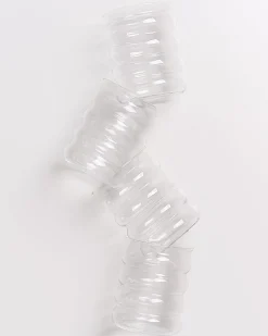 Joia Glas groß bubble transparent 4er-Set