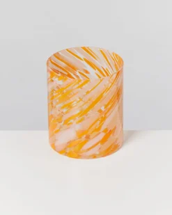 Joia Glas groß drops orange
