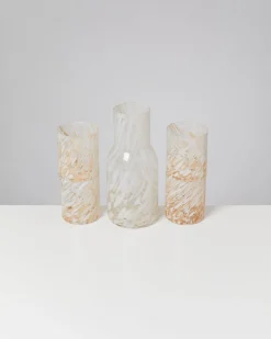 Joia Glas groß drops sand 5er-Set