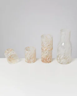 Joia Glas groß drops sand 5er-Set