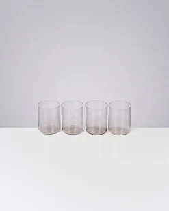 Joia Glas groß grau 4er-Set