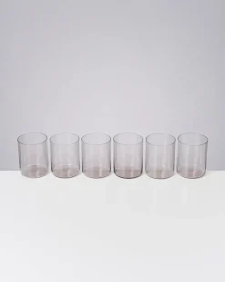 Joia Glas groß grau 6er-Set