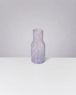 Joia Glaskaraffe drops blau lila