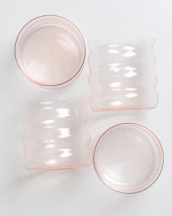 Joia Glas klein bubble rosé 4er-Set