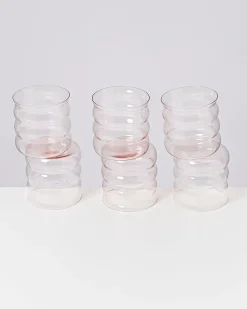 Joia Glas klein bubble rosé 6er-Set