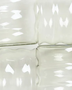 Joia Glas klein bubble smaragd 4er-Set