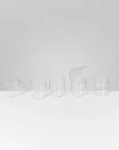 Joia Glas klein flower transparent 6er-Set