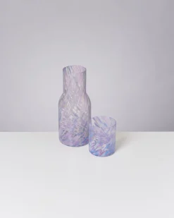 Joia - Glass large drops blue lilac