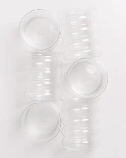 Joia - Large glass Bubble transparent Set of 6