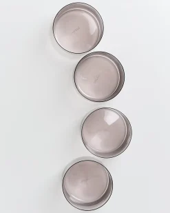 Joia set of 4 glass small amethist
