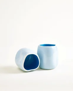 João vase S light blue blue