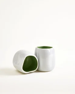 João vase S light blue sage
