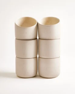Lorosa Becher groß sand 6er-Set