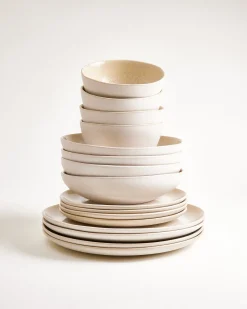 Lorosa Geschirr-Set sand 16-teilig