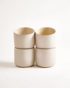 Lorosa - Large cup sand Set of 4