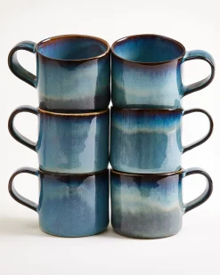 Madeira Tasse groß Nódoa grünblau 6er-Set