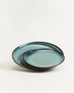 Madeira Teller-Set grünblau 4-teilig