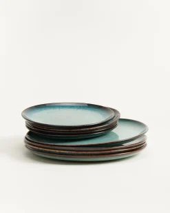 Madeira Teller-Set grünblau 8-teilig