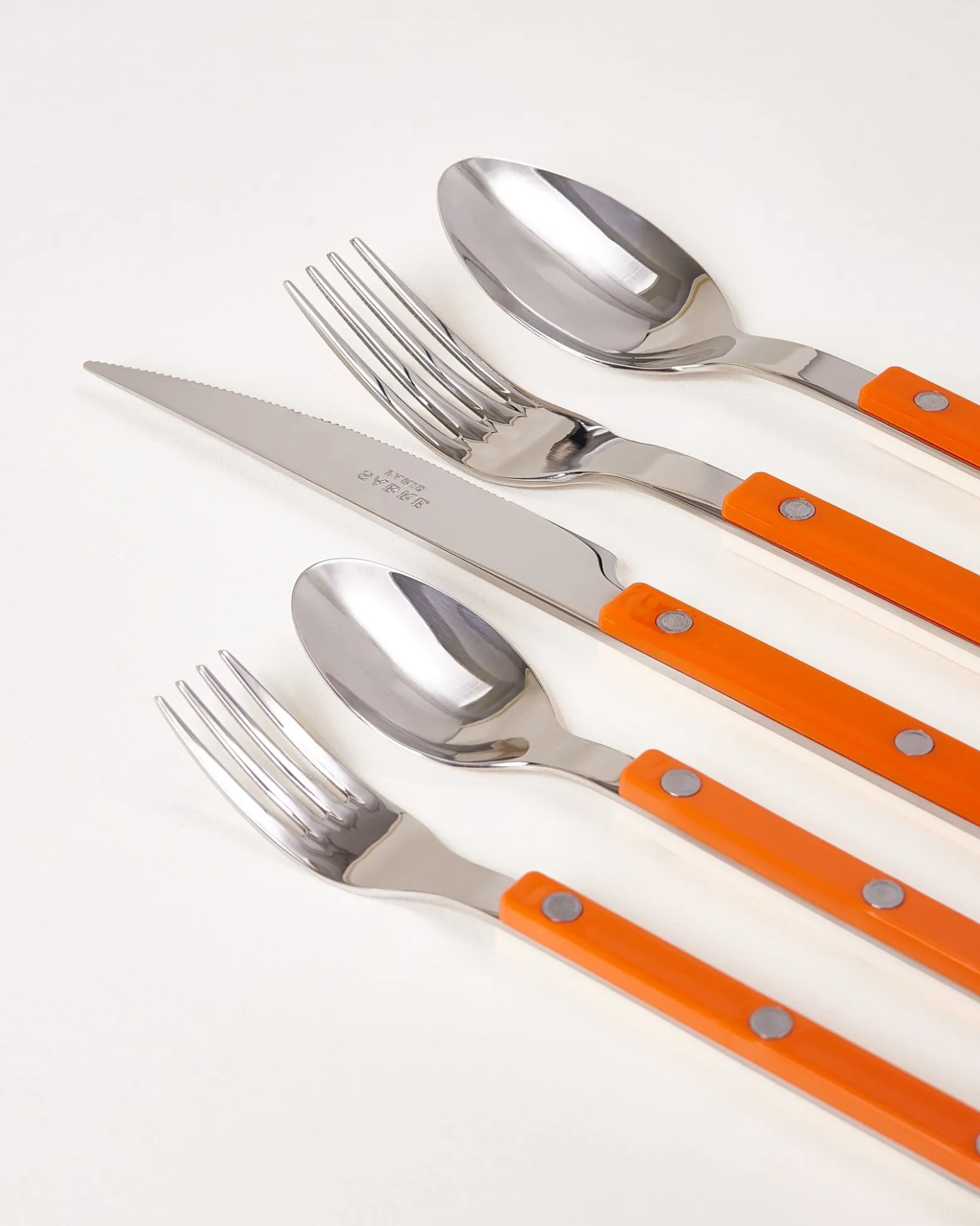 MaM x Sabre Paris - Cutlery Set of 5 orange off-white