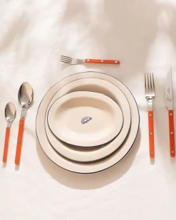 MaM x Sabre Paris - Cutlery Set of 5 orange off-white
