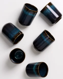 Melides Becher groß oceanblue 6er-Set