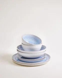 Melides Geschirr-Set stoneblue 8-teilig