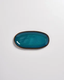Melides Servierplatte M oceanblue