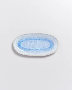 Melides Servierplatte M stoneblue