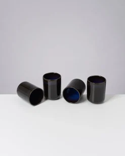 Melides - Set of 4 mugs large deepseablue
