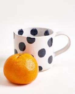 Nódoa - Large mug dotted black Set of 6