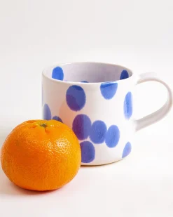 Nódoa - Large mug dotted blue Set of 4