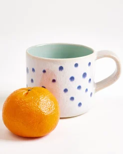Nódoa - Large mug dotted mint blue