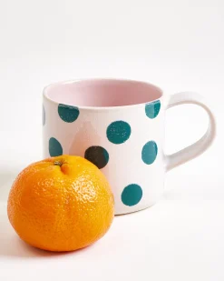 Nódoa - Large mug dotted pink green