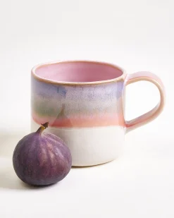 Nódoa Tasse groß dipped rosa blau 4er-Set