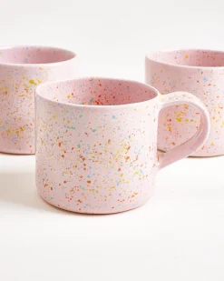Nódoa Tasse groß gesprenkelt rosa 6er-Set