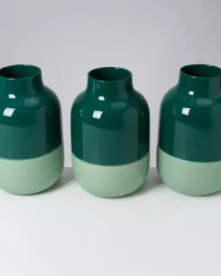 Nuno - Vase L dark sage green